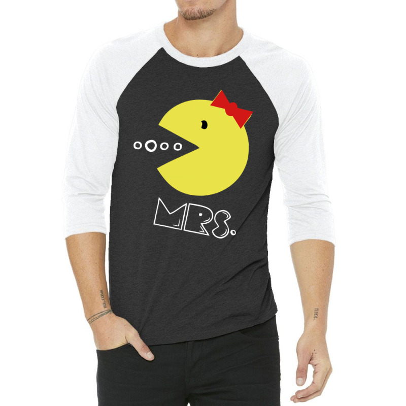 Mrs Pacman 3/4 Sleeve Shirt | Artistshot