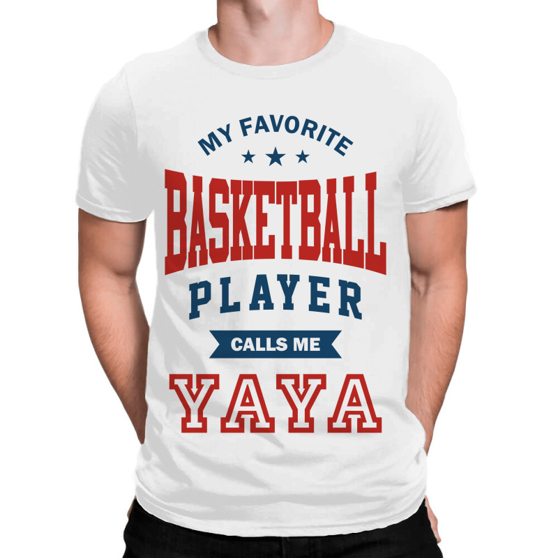My Favorite Basketball Player Calls Me Yaya All Over Men's T-shirt | Artistshot