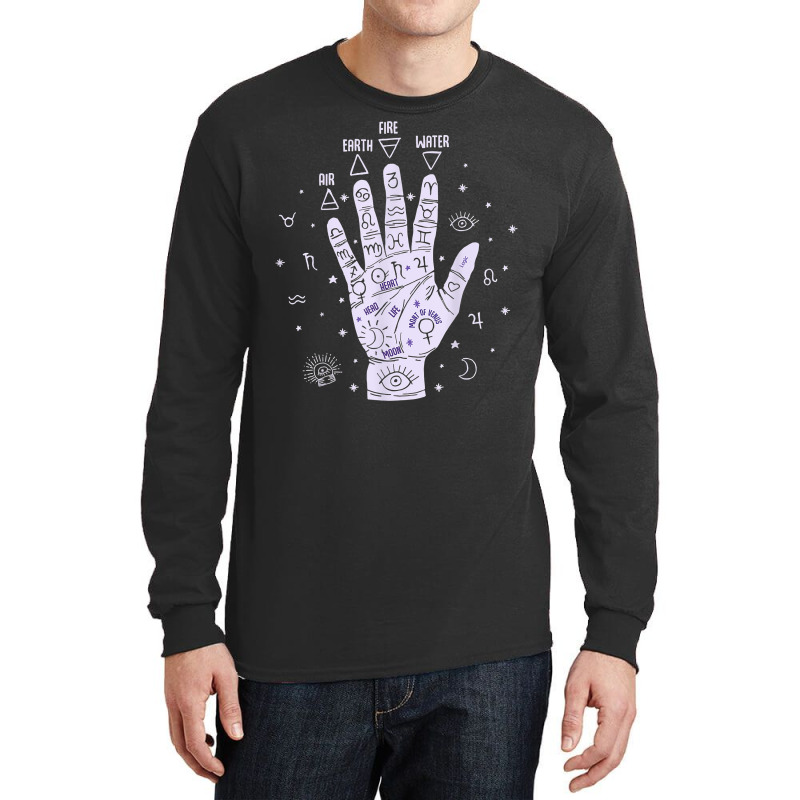 Palmistry Hand Reading Future Telling Esoteric Spiritual T Shirt Long Sleeve Shirts by FavorRoh | Artistshot