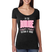 Womens Funny Matron Of Honor Boujee Matching Bachelorette T Shirt Women's Triblend Scoop T-shirt | Artistshot