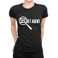 Secret Agent Inspector Spy Police Detective Investigator T Shirt Ladies Fitted T-shirt | Artistshot