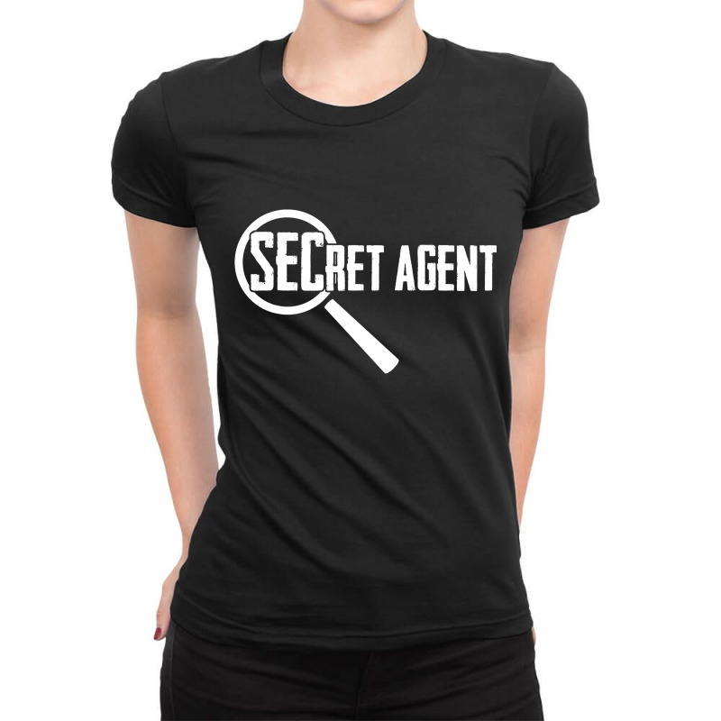 Secret Agent Inspector Spy Police Detective Investigator T Shirt Ladies Fitted T-Shirt by Kevin_VandenBerge | Artistshot