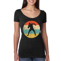 Shot Put Shirt   Vintage Retro Track And Field T Shirt Women's Triblend Scoop T-shirt | Artistshot