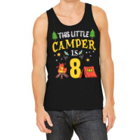 Kids Funny 8th Camping Birthday Camper Lover 8 Year Old Gifts T Shirt Tank Top | Artistshot