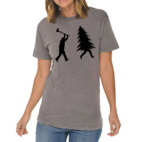 Funny Christmas Tree Is Chased Vintage T-shirt | Artistshot