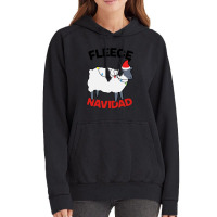 Fleece Navidad   Funny Christmas Sheep Vintage Hoodie | Artistshot