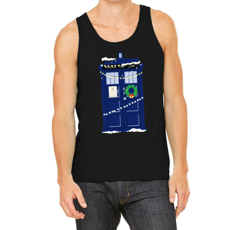 Doctor Who Police Box Christmas Tank Top | Artistshot