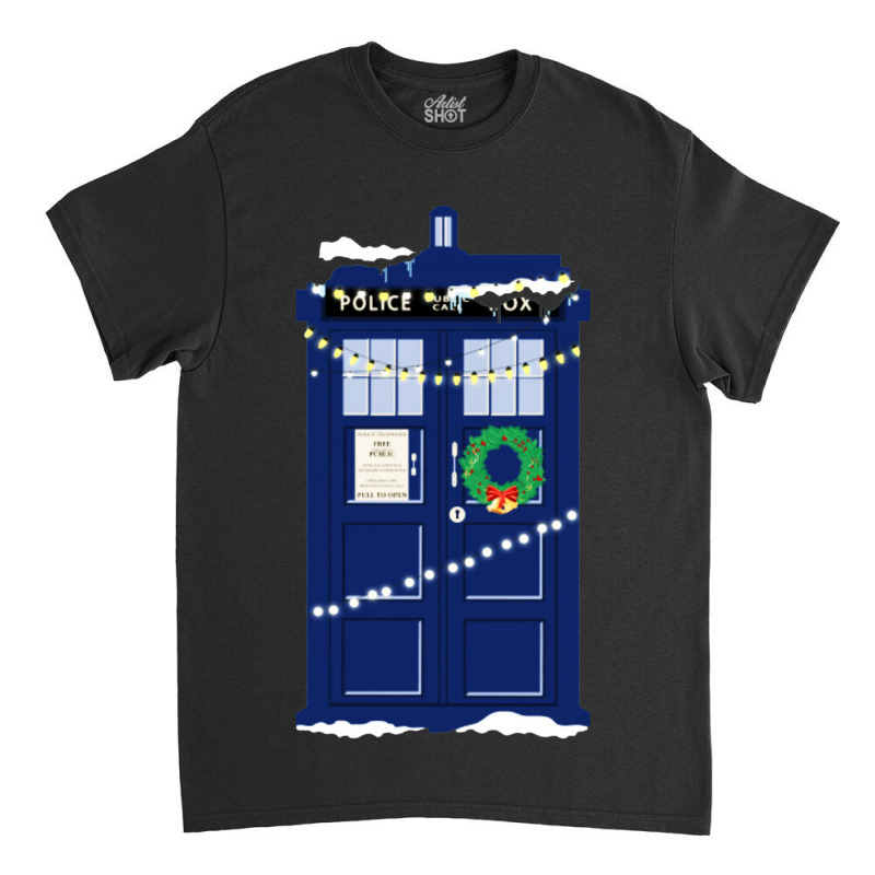 Doctor Who Police Box Christmas Classic T-shirt | Artistshot