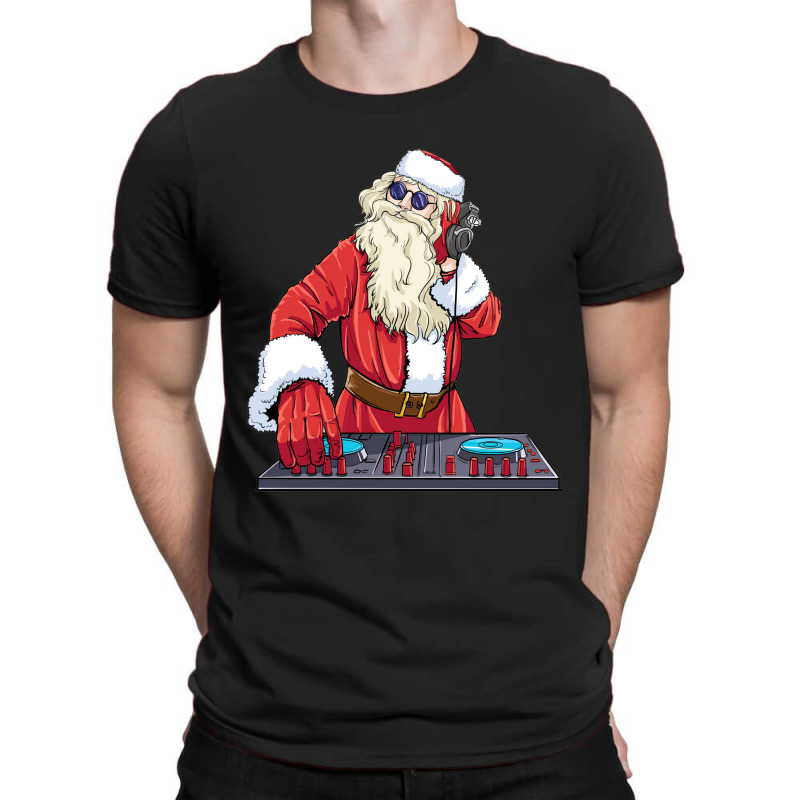 Dj Rock Christmas Santa Claus T-shirt | Artistshot