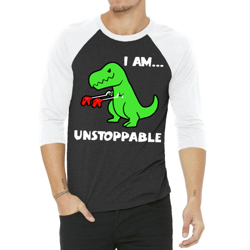 Dinosaur I Am Unstoppable Christmas 3/4 Sleeve Shirt | Artistshot