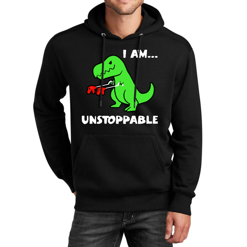 Dinosaur I Am Unstoppable Christmas Unisex Hoodie | Artistshot