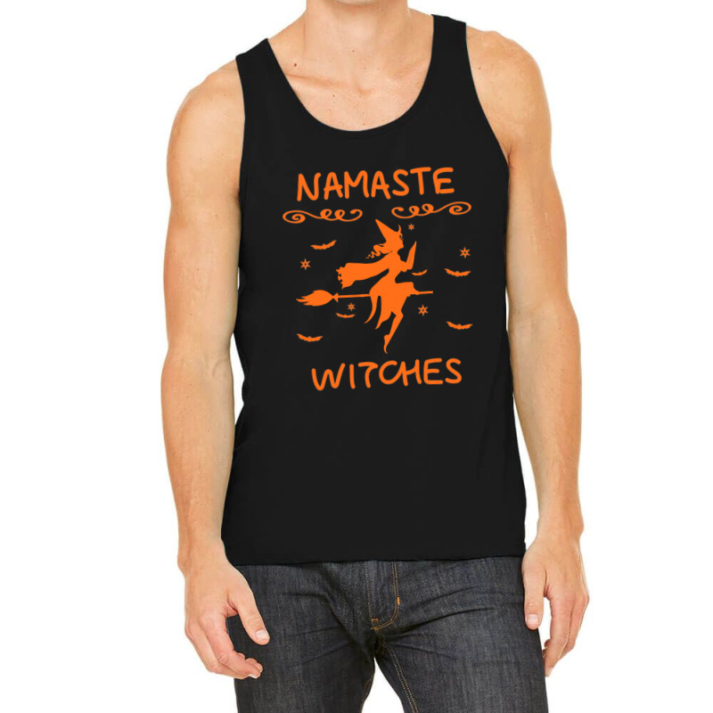 Namaste Witches Broom Gangsta Yoga Halloween Costume Women T Shirt Cop Tank Top | Artistshot