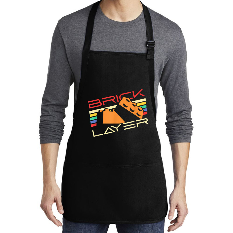 Brick Layer Master Builder Big Building Blocks Engineer Toy T Shirt Medium-length Apron | Artistshot