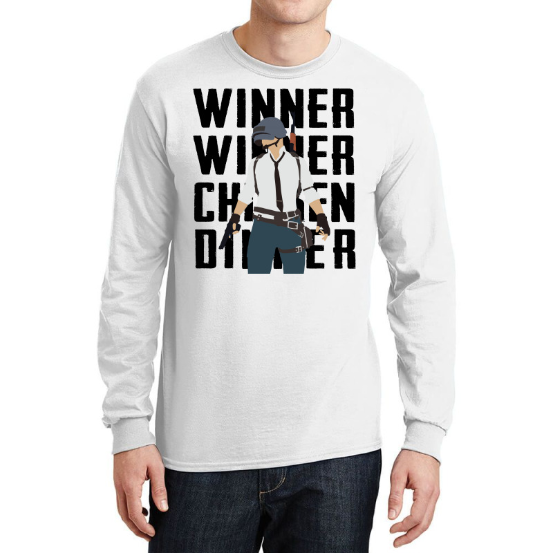 Winner Chicken Dinner (black) Long Sleeve Shirts | Artistshot