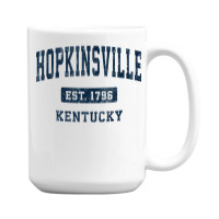 Hopkinsville Kentucky Ky Vintage Athletic Sports Design T Shirt 15 Oz Coffee Mug | Artistshot