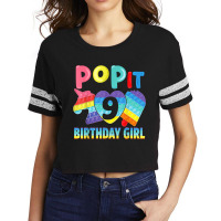 Birthday Girl Pop It 9 Unicorn Girls Boys Pop It Nine 9th T Shirt Copy Scorecard Crop Tee | Artistshot