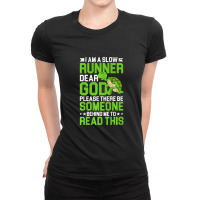 I Am A Slow Runner Turtle Funny Marathon Running Graphic Premium T Shi Ladies Fitted T-shirt | Artistshot