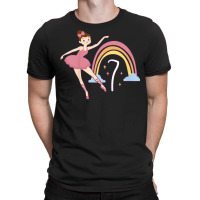 Kids Kids 7th Birthday Ballerina 7 Years Old Girl Ballet Dancer T Shir T-shirt | Artistshot