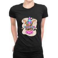 It's My Bachelor Party Unicorn Ring Marriage Relationship Premium T Sh Ladies Fitted T-shirt | Artistshot