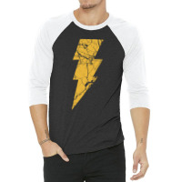 Shazam Brick Wall Style Art 3/4 Sleeve Shirt | Artistshot