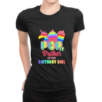 Pop It Brother Of The Birthday Girl Fidget Family Matching T Shirt Ladies Fitted T-shirt | Artistshot