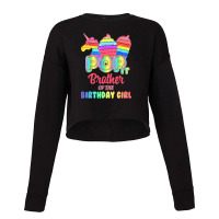 Pop It Brother Of The Birthday Girl Fidget Family Matching T Shirt Cropped Sweater | Artistshot