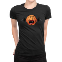 Basketball Halloween T  Shirt Vampire Basketball Bat Basketball Lovers Ladies Fitted T-shirt | Artistshot