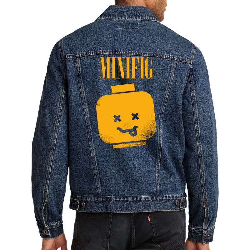 Minifig Brick Rockstar Men Denim Jacket by bantal | Artistshot