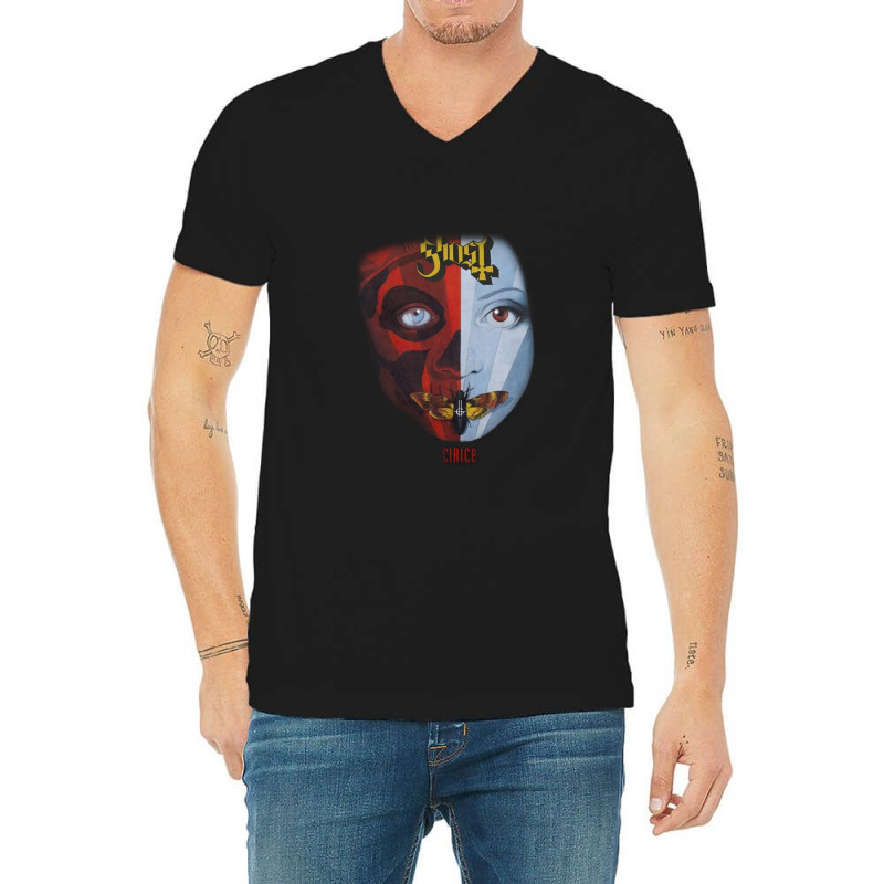 Ghost V-Neck Tee by juwitesepos | Artistshot