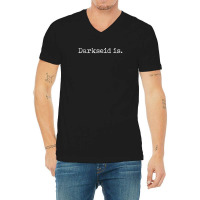 Darkseid Is For Dark V-neck Tee | Artistshot