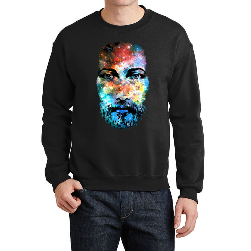 Jesus Christ Face Painting Crewneck Sweatshirt | Artistshot