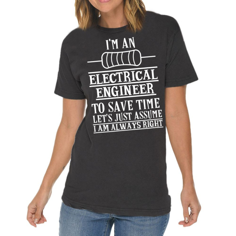 Funny Electrical Engineer Gift Electronics T Shirt Vintage T-Shirt by bakien89 | Artistshot