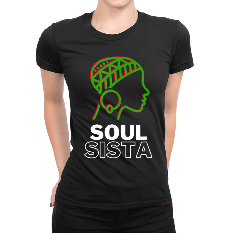 Classy Womens African Head Wrap Black Pride Soul Sista Ladies Fitted T-Shirt by Hoang95 | Artistshot