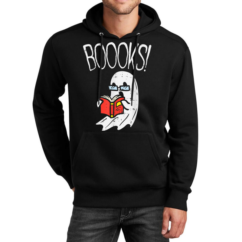 Boooks Ghost Librarian Reading Book Funny Halloween Costume Unisex Hoodie | Artistshot