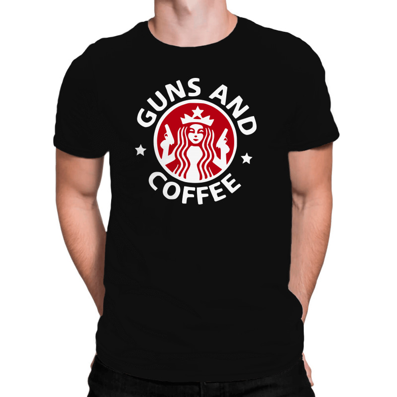 Guns And Coffee All Over Men's T-shirt | Artistshot
