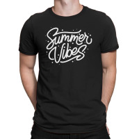 Summer Vibes Monoline Lettering T-shirt | Artistshot