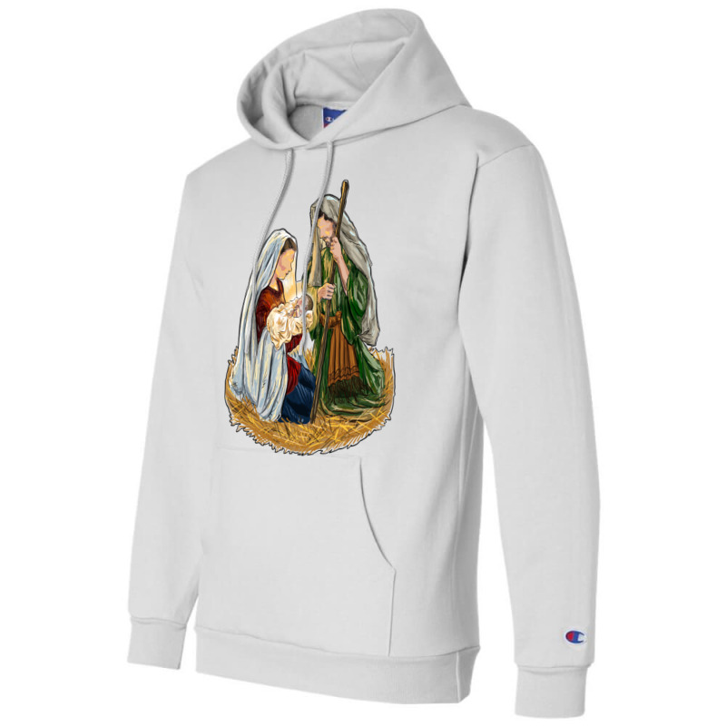 Birth Of Jesus Holy Family Champion Hoodie | Artistshot