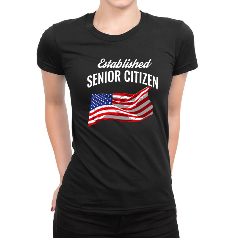 America Establish Senior Citizen Ladies Fitted T-Shirt by cogentprint | Artistshot