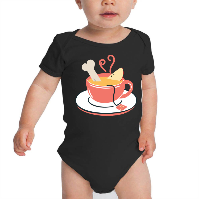 Food Puns Funny T  Shirt Bone Apple Tea Bon Appetit T  Shirt Baby Bodysuit by fframi817 | Artistshot