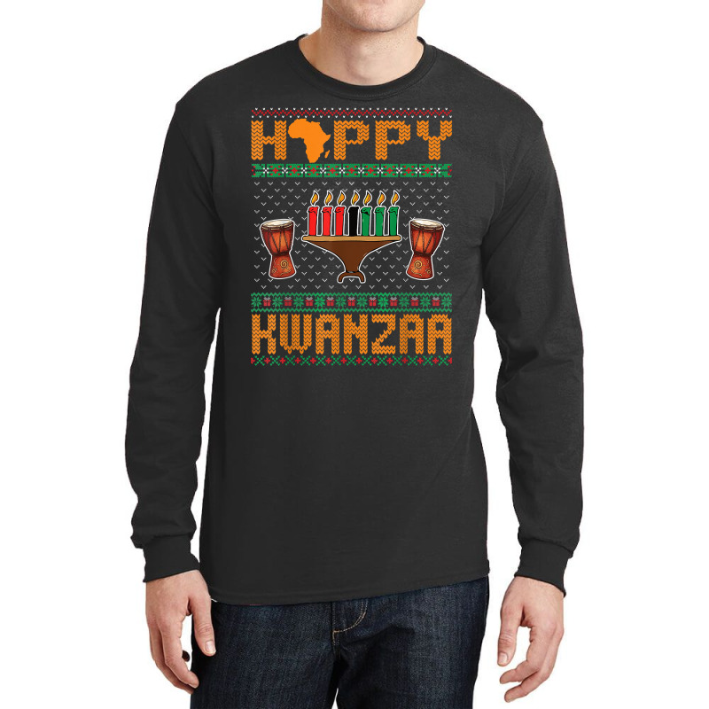 Happy Kwanzaa Seven Candles Principles African American T Shirt Long Sleeve Shirts by efronpngoick3 | Artistshot