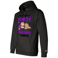 Eating Disorders Awareness T  Shirt Mostly Running On Empty Eating Dis Champion Hoodie | Artistshot