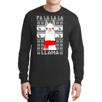 Fa La La Llama Christmas Pajama Alphaca Xmas Decorations 56 Long Sleeve Shirts | Artistshot