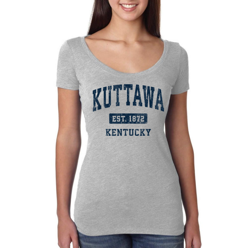 Kuttawa Kentucky Ky Vintage Athletic Sports Design T Shirt Women's Triblend Scoop T-shirt by efronpngoick3 | Artistshot