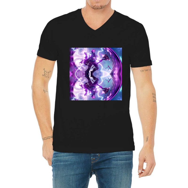 Raging Storm V-Neck Tee by nyungshop | Artistshot