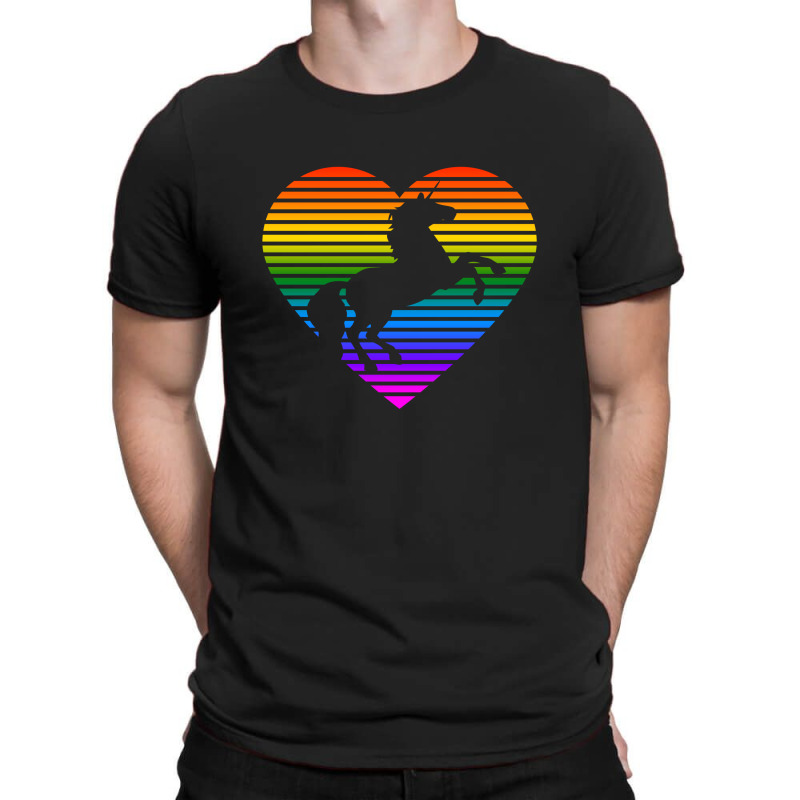 Pride Heart Unicorn T-shirt | Artistshot