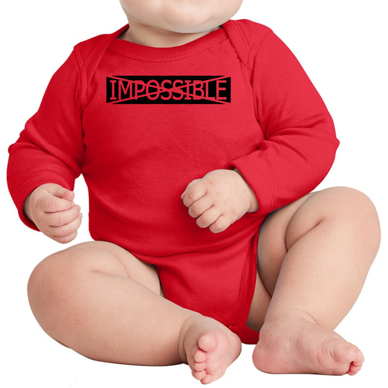 Impossible Long Sleeve Baby Bodysuit | Artistshot
