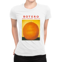 Fernando Botero Orange Ladies Fitted T-shirt | Artistshot