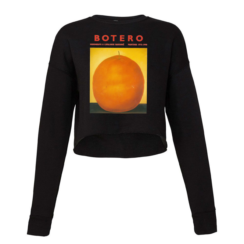 Fernando Botero Orange Cropped Sweater | Artistshot