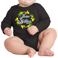 Happy Sukkot Holiday Jewish Shirts Sukkah For Children Gifts T Shirt Long Sleeve Baby Bodysuit | Artistshot