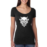 Skull Piston Funny Women's Triblend Scoop T-shirt | Artistshot